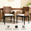 Fauteuil d'appoint rembourré en rotin tissé