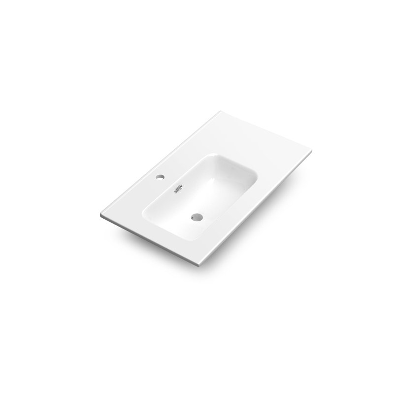 DAX 17.5'' Glossy White Bathroom Sink