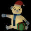 Ours en peluche de Noël DEL-1533160591