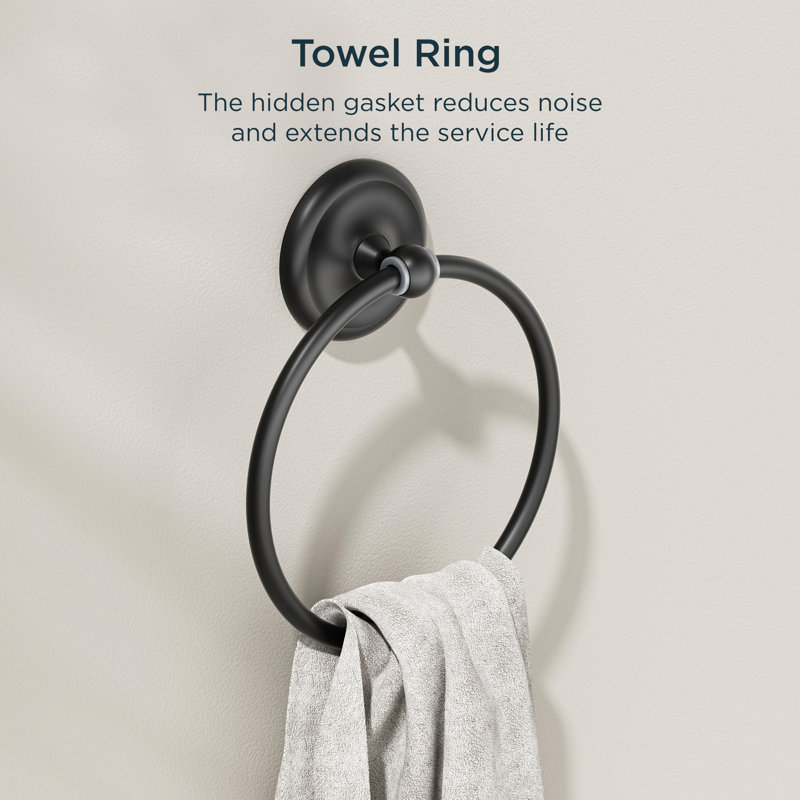 3 - Piece Bathroom Hardware Set, Black