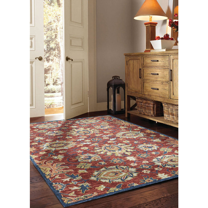 Performance Wool Oriental Indoor Rug, Rectangle 10'  x 14'