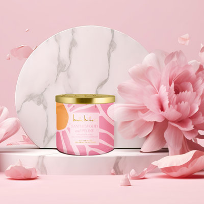Bougie parfumée avec support en verre