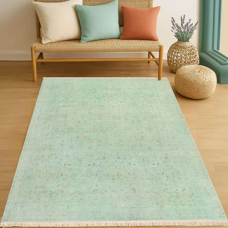 Faded Mint Patina Area Rug