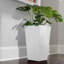 Pot à fleurs vertical carré intérieur / extérieur en plastique recyclé Finley-815854090-815854089