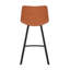 Dasha Microfiber Counter Stool with Metal Legs-832829178