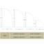 Support pour toile de fond demi-lune double face extensible - Tissu réutilisable pour mariage, fête, décor de studio - Champagne, convient à un support de 5 pi (81 x 153 cm)