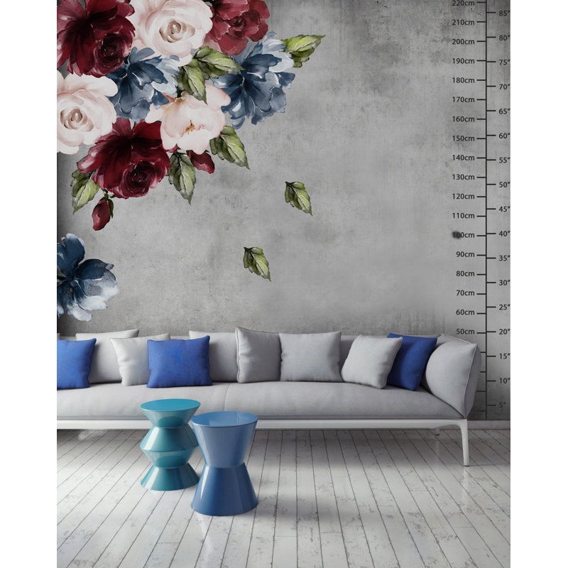 Ensemble d'adhésif décoratif 25 pièces pivoine rose