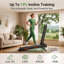 UMAY Foldable Treadmill, 19% Incline, 3.0 HP Motor, 1-12 km/h, 181 kg Max User Weight