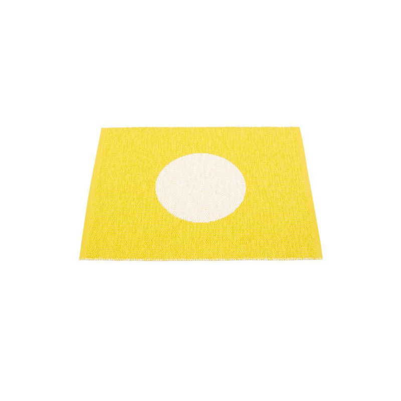 Tapis jaune / blanc Vera, Rectangle 2 pi 3 po x 3 pi