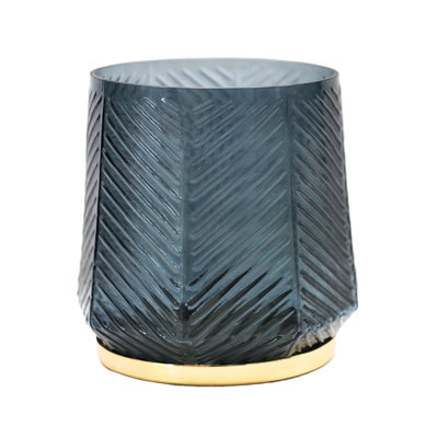Elm Embossed Candle Holder