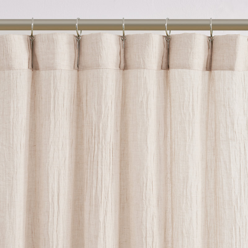 Paire de rideaux en mélange de coton, 40" W x 96" L, Light Beige