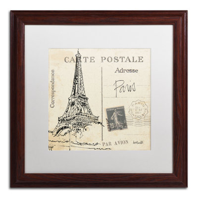 Ladzi 'Postcard Sketches III' by Anne Tavoletti Framed Graphic Art