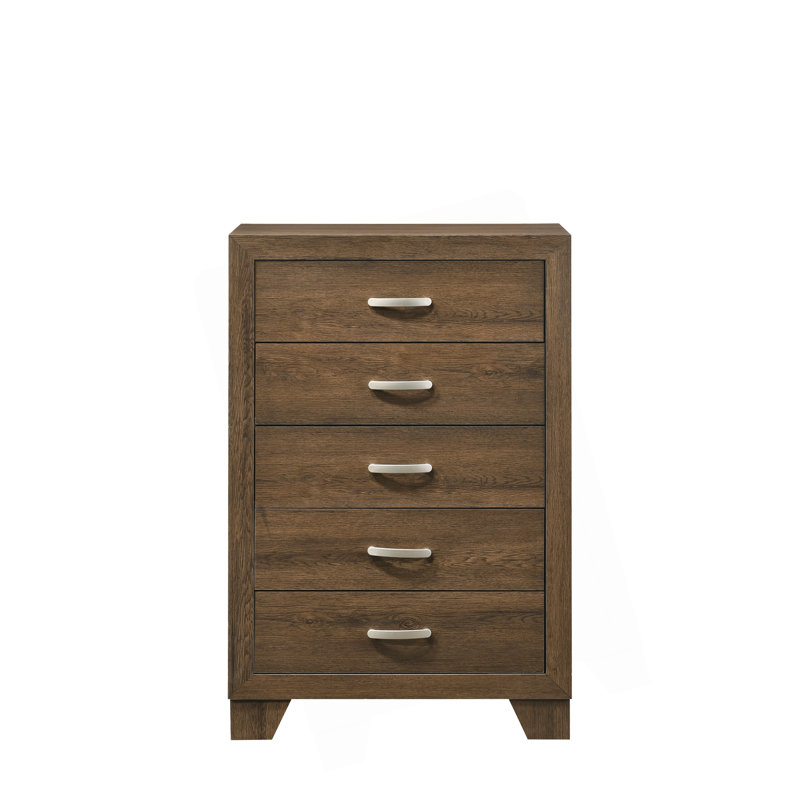 La commode à finition chêne Miquell, une solution de rangement élégante et fonctionnelle pour votre chambre à coucher ou votre espace de vie