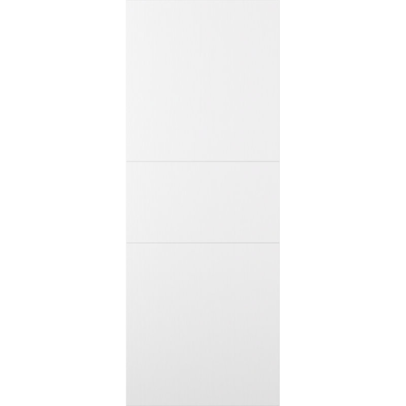 Porte pré-montée Palladio 2H noyau solide, Bianco Noble, 36 po x 80 po, Gaucher