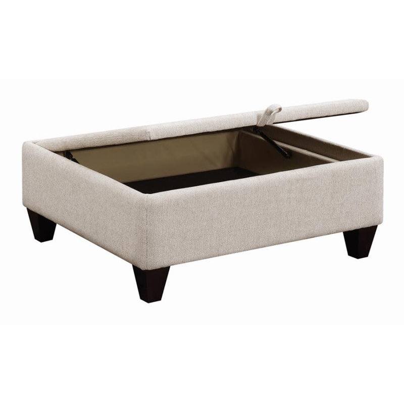Canapé réversible avec repose-pieds de 90,25 po de large Isla, Mélange de polyester crème