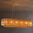 Modern Rattan Pendant Light With Acrylic Panels And Natural Texture