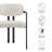 Elio Barrel Fabric And Metal Dining Chair-109758054