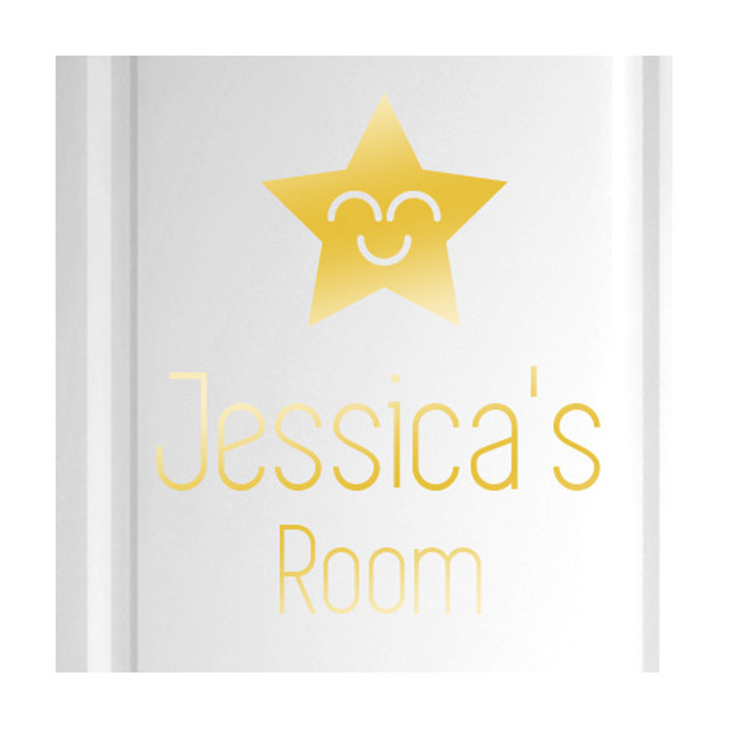 Astrology & Stars Wall Decal, Shiny Gold