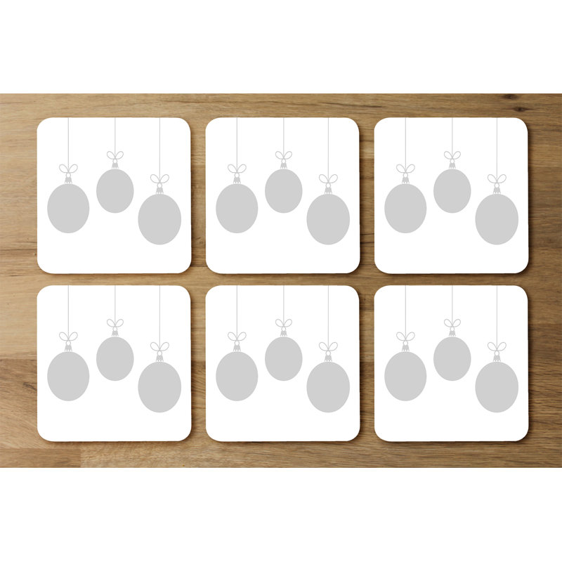 Square 6 Piece Coaster Set