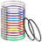 16Pcs Bag Tag Loops Wire Keychain Cable Cable Key Ring Luggage Tag Loops Keychain Loop