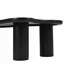 Table basse Cloud, table de bout irrégulière de style crème avec 3 pieds robustes, table basse-363829760
