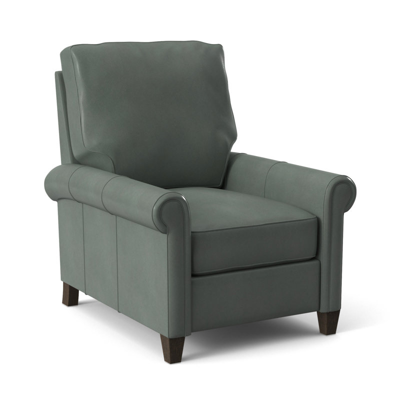 Haskins Recliner, Anilina Hunter Genuine Leather, Cobblestone, Manual