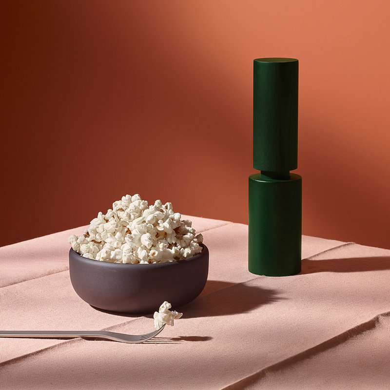 Wood Salt & Pepper Mill, Poppy Red