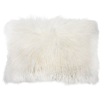 Coussin en fourrure bouclée Curla
