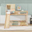 Structure de lit superposé avec glissade en bois-1874233477