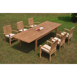 Poar Outdoor 11 - Piece Teak Dining Set