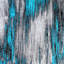 Tapis décoratif à motifs abstraits turquoise et gris Guelph-293376221