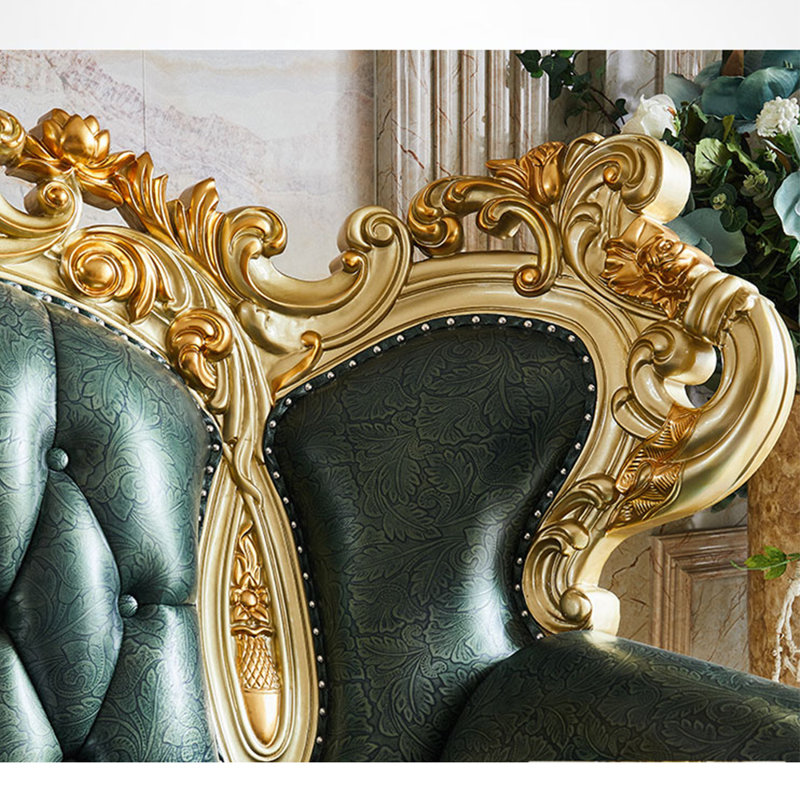 Fauteuil en cuir de vache de 55,91 po Neco