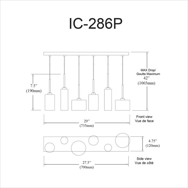 Dimensions du produit