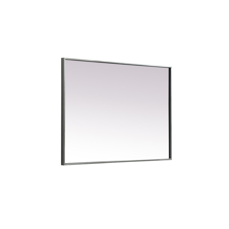Miroir mural Sabine, 36 po x 24 po, Argent