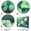 «Green Teal Geraniums Flower Euphony», reproduction non encadrée sur métal-92739553