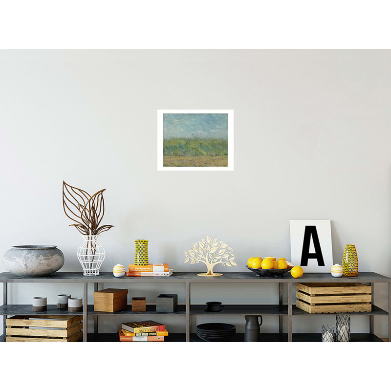 Champ de blé avec perdrix par Vincent van Gogh - Impression giclée, H 16 po x l 20 po