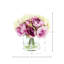 Arrangement floral avec pivoines et hortensias