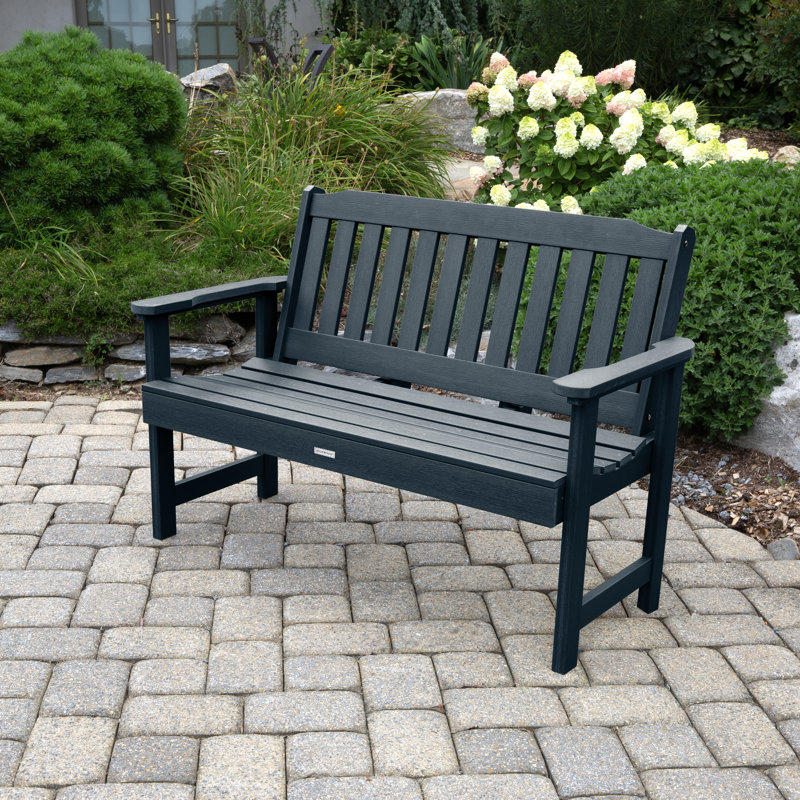 Banc de jardin en plastique Arbnora, Bleu fédéral
