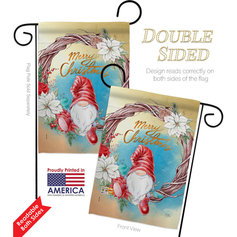 Double Sided 18.5'' H x 13'' W Polyester Garden Flag