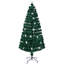 Arbre de Noël à fibre optique de 6 pi avec de grandes étoiles, arbre de Noël artificiel épinette avec lumières à fibre optique à changement de couleur-5927686