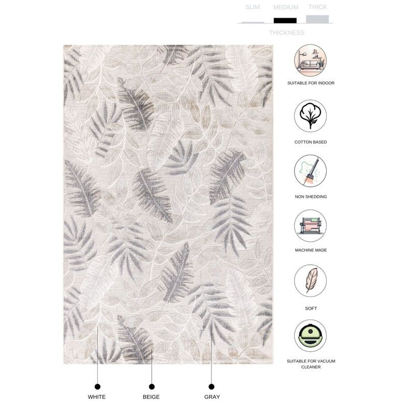 Tapis Schill, Rectangle 6 pi 6 po x 9 pi 7 po