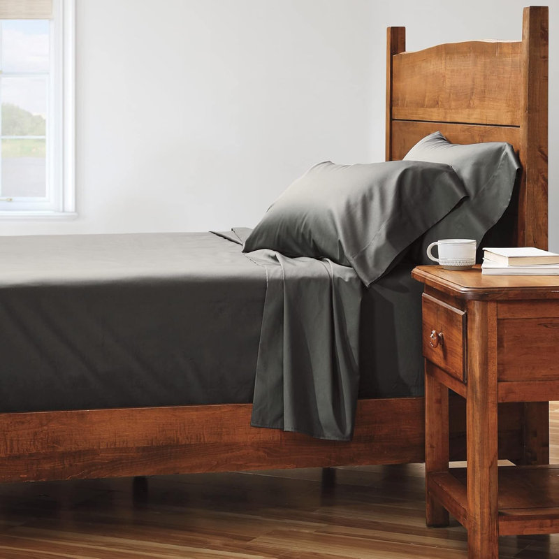Sheet Set, Charcoal, Twin Sheet Set with 1 Pillowcase