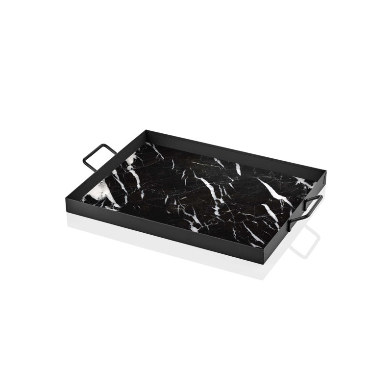 Warrenton Metal Tray, Black