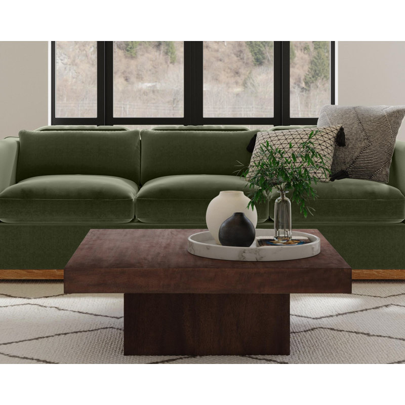 Padula Solid Wood Square Coffee Table, Brown