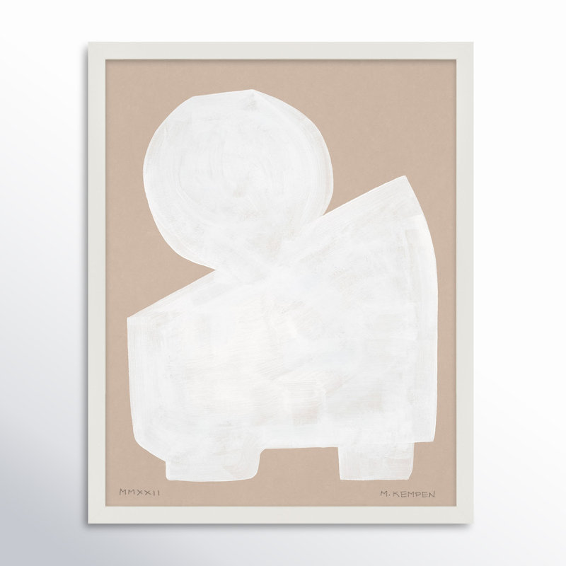 Modules In White 2 "par Michael Kempen, H 30 po x l 24 po x P 1,25 po, Blanc
