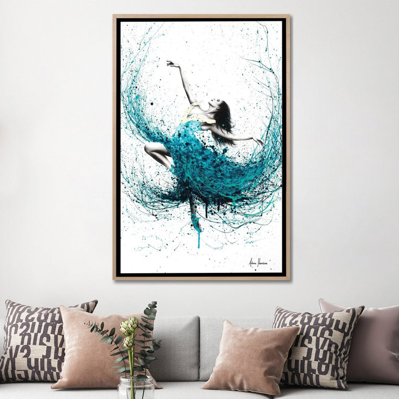 Print on Canvas, 152.5cm H x 101.5cm W x 3.81cm D, Oak Floater Framed
