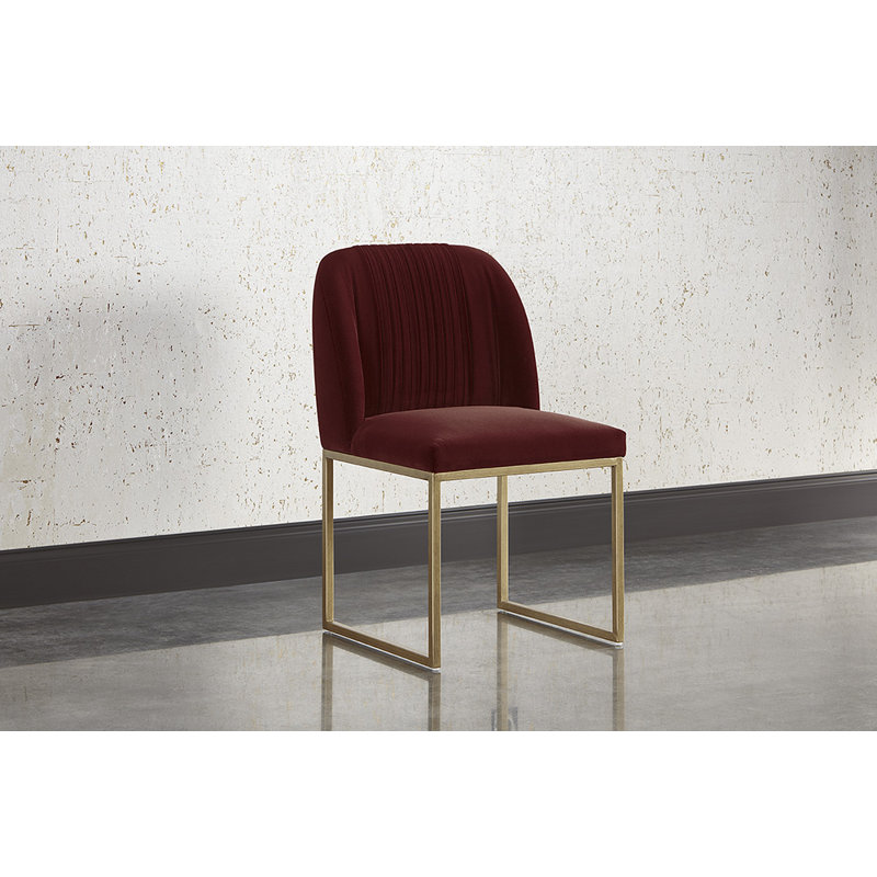 Nevin Upholstered Dining Chair, Merlot