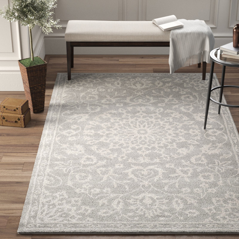 Tapis oriental en laine touffeté à la main Rudra, Rectangle 5 pi x 8 pi