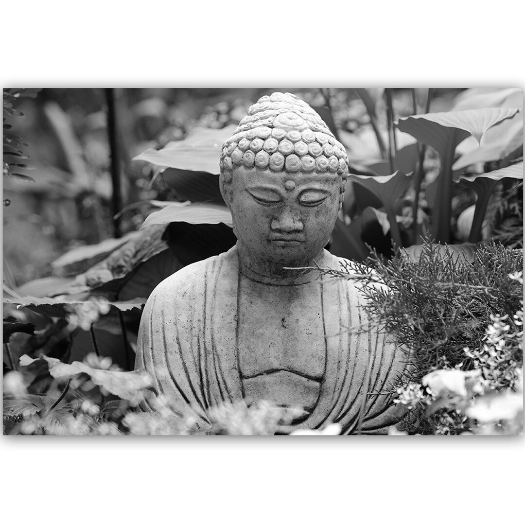 Leinwandbild Nachdenkliche Buddha Figur 3