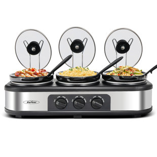 bella professional bella triple slow cooker buffet and serve from